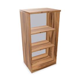 Kancelářská skříň - regál, v x š x h: 1155 x 600 x 445 mm, barva ořech