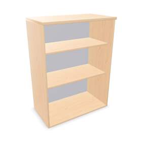 Büroschrank - Regal, Anbau, H x B x T: 1070 x 800 x 445 mm, Farbe Ahorn