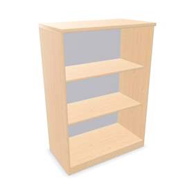 Büroschrank - Regal, H x B x T: 1155 x 800 x 445 mm, Farbe Ahorn