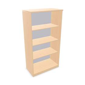 Büroschrank - Regal, H x B x T: 1545 x 800 x 445 mm, Farbe Ahorn