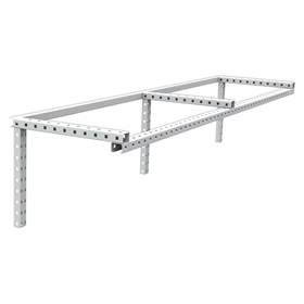 Rampa k instalaci osvětlení nebo zavěšení nářadí, 1800 x 370 mm, šedá RAL7035