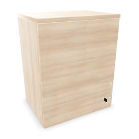 Büroschrank - Flügeltür,Anbau, H x B x T: 740 x 600 x 445 mm, Farbe Akazie