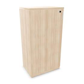 Büroschrank - Flügeltür, H x B x T: 1155 x 600 x 445 mm, Farbe Akazie