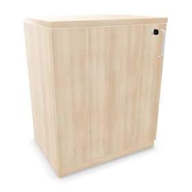 Büroschrank - Flügeltür, H x B x T: 740 x 600 x 445 mm, Farbe Akazie