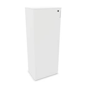 Büroschrank - Flügeltür, H x B x T: 1545 x 600 x 445 mm, Farbe Weiß