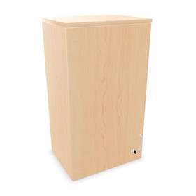 Büroschrank - Flügeltür,Anbau, H x B x T: 1070 x 600 x 445 mm, Farbe Ahorn