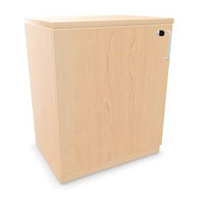 Büroschrank - Flügeltür, H x B x T: 740 x 600 x 445 mm, Farbe Ahorn
