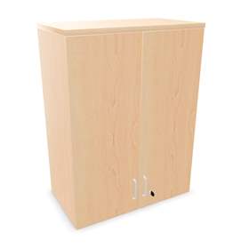 Dulap birou cu 2 uși batante - mobilier office, corp suprapus, HxLxl: 1070 x 800 x 445 mm, culoare arțar