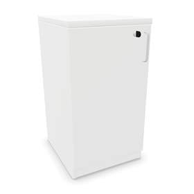 Büroschrank - Flügeltür H x B x T: 740 x 400 x 445 mm, Farbe Weiß