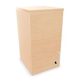 Büroschrank - Flügeltür,Anbau, H x B x T: 740 x 400 x 445 mm, Farbe Ahorn