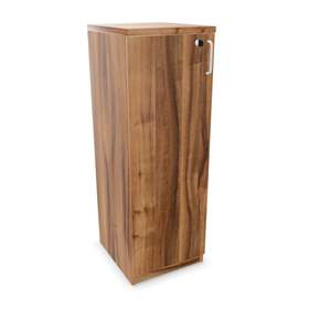 Büroschrank - Flügeltür H x B x T: 1155 x 400 x 445 mm, Farbe Nussbaum