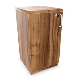 Büroschrank - Flügeltür H x B x T: 740 x 400 x 445 mm, Farbe Nussbaum