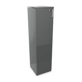 Büroschrank - Flügeltür H x B x T: 1545 x 400 x 445 mm, Farbe Dunkelgrau