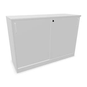 Büroschrank - Schiebetür, H x B x T: 825 x 1200 x 445 mm, Farbe Lichtgrau