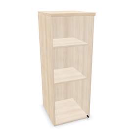 Büroschrank - verglaste Flügeltür, Anbau H x B x T: 1070 x 400 x 445 mm, Farbe Akazie