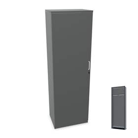 Garderobenschrank, H x B x T: 1895 x 600 x 445 mm, Farbe Dunkelgrau