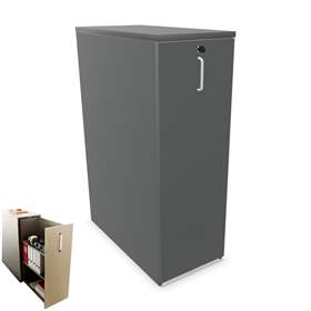 Orga Cabinet - Auszug-Schrank, Ausführung rechts, Farbe Dunkelgrau, HxBxT: 120 x40 x80 cm