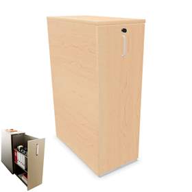 Orga Cabinet - Auszug-Schrank, Ausführung rechts, Farbe Ahorn, HxBxT: 120 x40 x80 cm