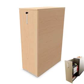 Orga Cabinet - Auszug-Schrank, Ausführung links, Farbe Ahorn, HxBxT: 120 x40 x80 cm