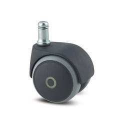 ESD Rollenset für Arbeitsstühle - spurlose weiche Rollen für harte Bodenflächen, VE 5 Stück