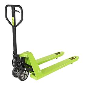 Palettenhubwagen Pramac GS EVO mit Schnellhub, Tragfähigkeit 2500 kg, Räder Gummi schwarz/Polyurethan