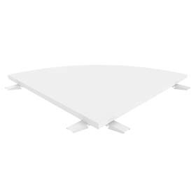 Verkettung STEEL 600 x 600 mm, Tischplatte Lichtgrau