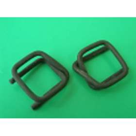 Agrafe din sârmă galvanizată - cleme - încheietori tensionare tip buclă / cataramă B4HG, lățime 13 mm, unitate ambalare 1000 buc.