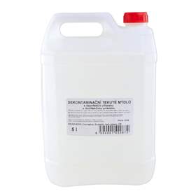 Mýdlo tekuté, dodávané v kanystru, obsah 5 kg, dezinfekční