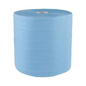 Papírové utěrky v rolích, 4- vrstvá měkčená utěrka, délka role 150 m, modrá, bal. 2 role