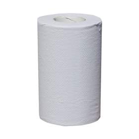 Papírové ručníky v rolích, jednovrstvé, délka role 116 m, bílé, bal. 12 rolí
