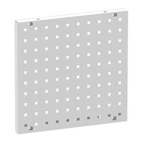 Wandpaneel für Werkzeuhalter Q SYSTEM, 400 x 400 mm, Farbe Lichtgrau RAL7035