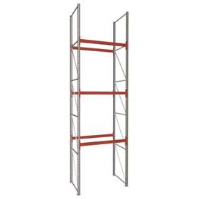 Paletový regál MULTIPAL, v x h: 5500 x 1100 mm, 3 páry nosníků 1825 mm, nosnost buňky 2200 kg, základní