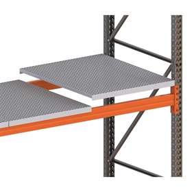 Police z ocelového roštu 1825x1100 mm, nosnost 1003 kg