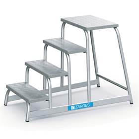 Alu-Arbeitspodeste, Höhe 0,8 m, 4 Stufen