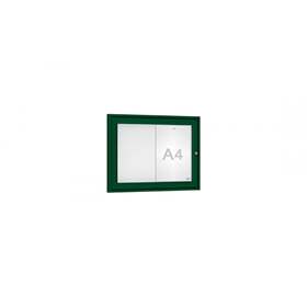 Informační vitrína venkovní, 400 x 550 mm, barva zelená RAL6005