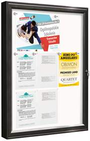 Vitrína venkovní 'Klasik', 750 x 550 mm, barva bordó RAL3004