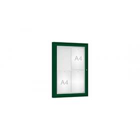 Vitrína venkovní 'Klasik', 750 x 550 mm, barva zelená RAL6005