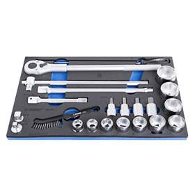 Set de capete chei tubulare 3/4", UNIOR, 22 buc.