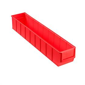 Regálová přepravka IndustrieBox, 500 x 91 x 81 mm, červená