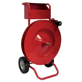 Abroller für PP, PET-Umreifungsband OP-8, für Rollen 400 / 600 mm