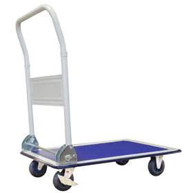 Cărucior tip platformă SECO, mâner pliabil, platformă de încărcare lung.x adânc.: 720x470 mm, capacitea portantă 150 kg