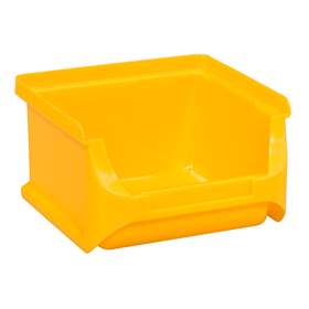 Plastový zásobník s viditelným obsahem, 100 x 102 x 60 mm, barva žlutá, bal. 30 ks
