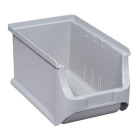 Plastový zásobník s viditelným obsahem, 235 x 150 x 125 mm, barva šedá, bal. 24 ks