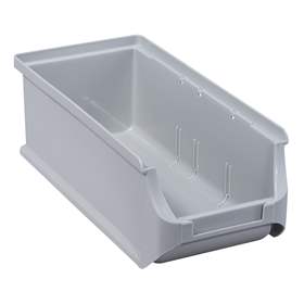 Plastový zásobník s viditelným obsahem, 215 x 102 x 75 mm, barva šedá, bal. 20 ks