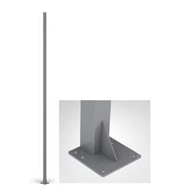 Bodenstütze für Maschinengitter, Höhe 2200 mm, Profil 80x80 mm, Farbe Grau