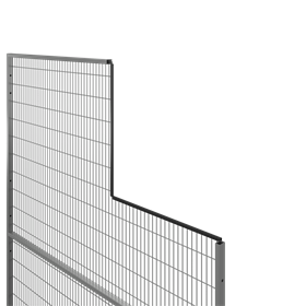 Vyztužený plastový U-Profil pro ochrannou mříž, délka 2 m