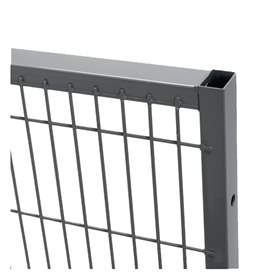 Wandelement für Maschinengitter, 1250x1500 mm, robustes Profil, Farbe Grau