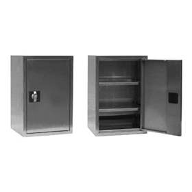 Edelstahlschrank, Flügeltüren voll, HxBxT: 600 x 400 x 350 mm