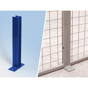 Standkonsole für Schutzgitter, Farbe Blau