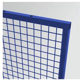 Wandelement für Maschinengitter  25x25 mm, HxB: 2200x1000 mm, Farbe Blau